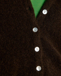 American Vintage Vito Button Cardi in Cafe Chine 3 - Bliss Boutiques