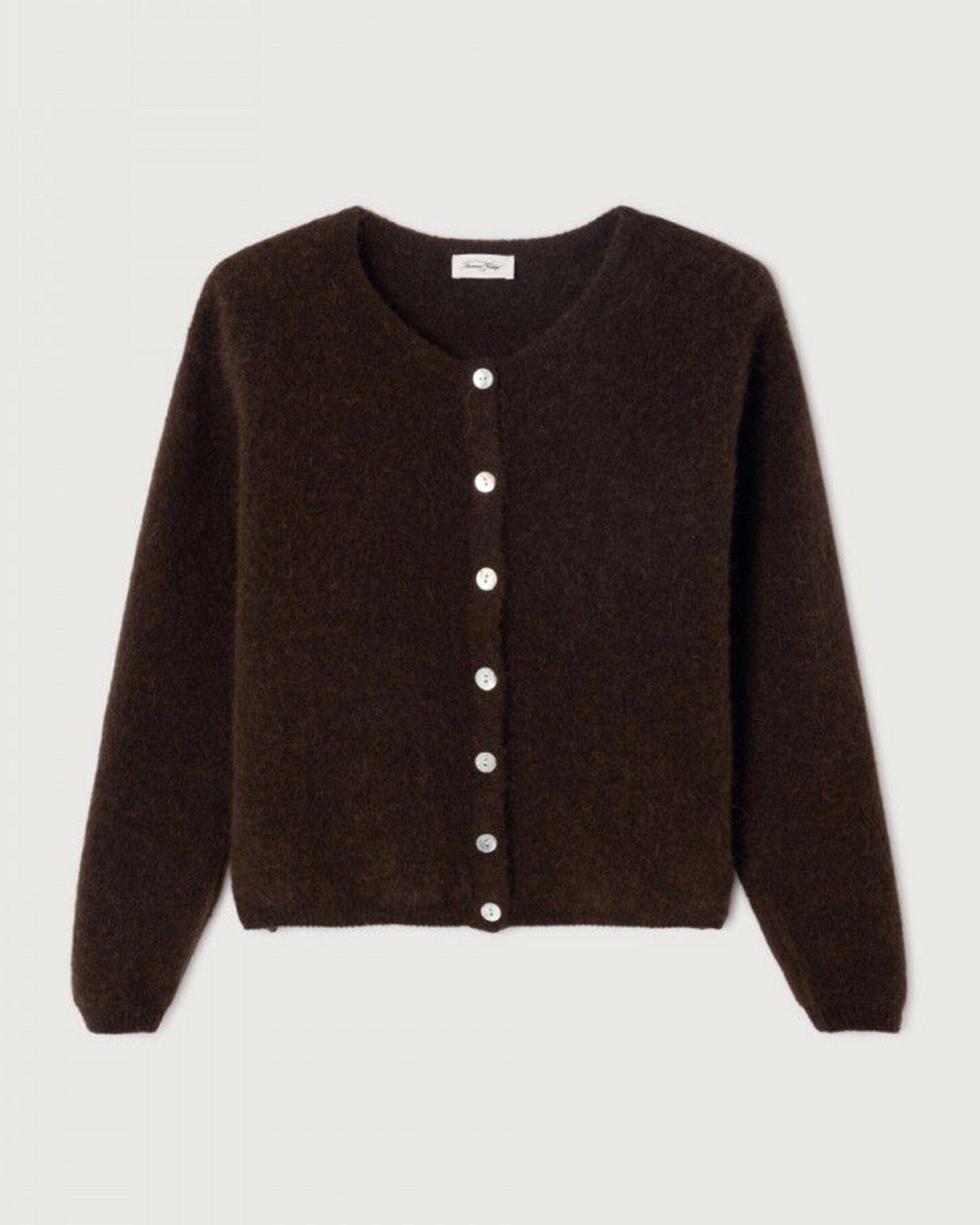 American Vintage Vito Cardigan in Cafe Chine