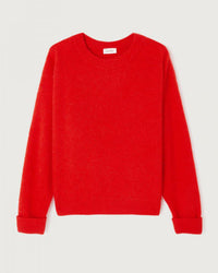 American Vintage Vito Crewneck Sweater in Fraise