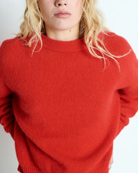 American Vintage Vito Crewneck Sweater in Fraise