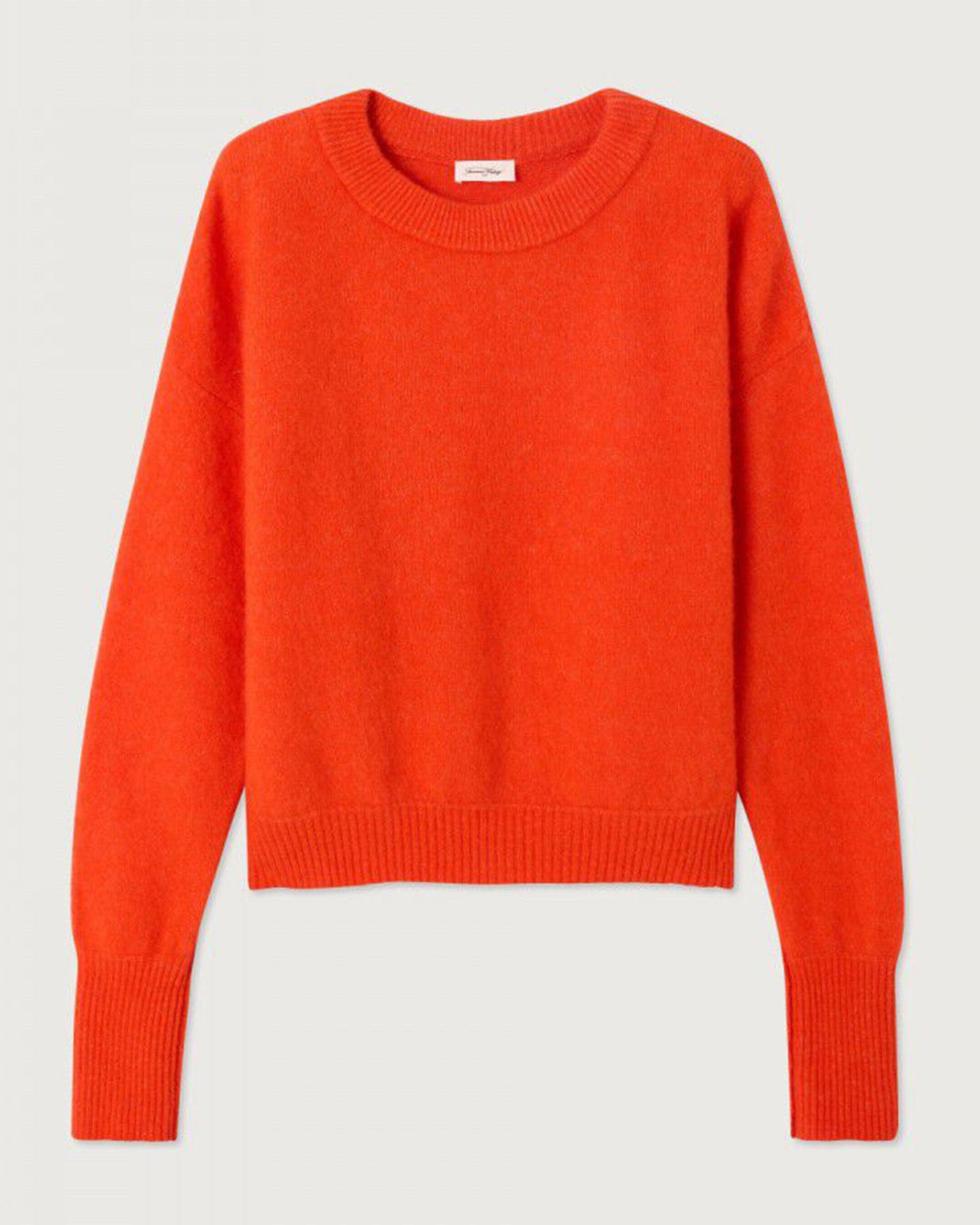 American Vintage Vito Crewneck Sweater in Gaspacho Chine