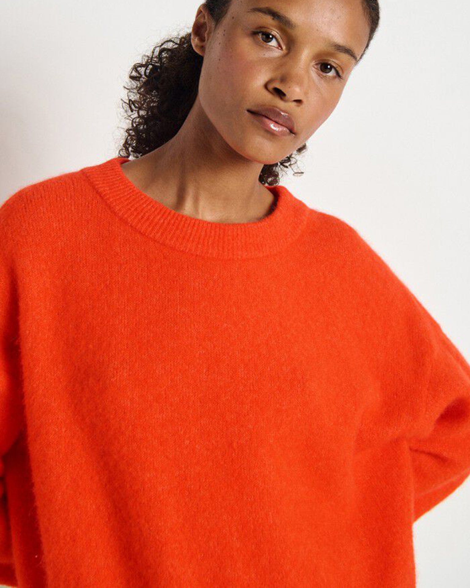 American Vintage Vito Crewneck Sweater in Gaspacho Chine