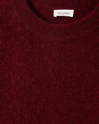 American Vintage Vito Crewneck Sweater in Grenat Chine