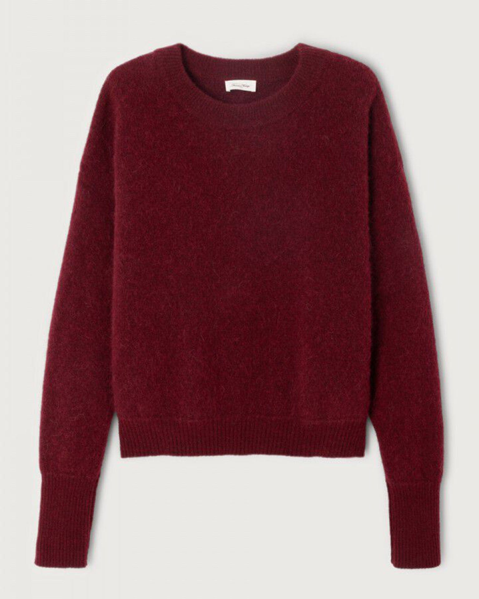 American Vintage Vito Crewneck Sweater in Grenat Chine
