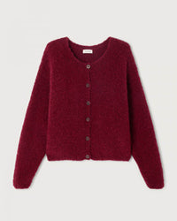 American Vintage Zolly Button Cardi in Grenade Chine