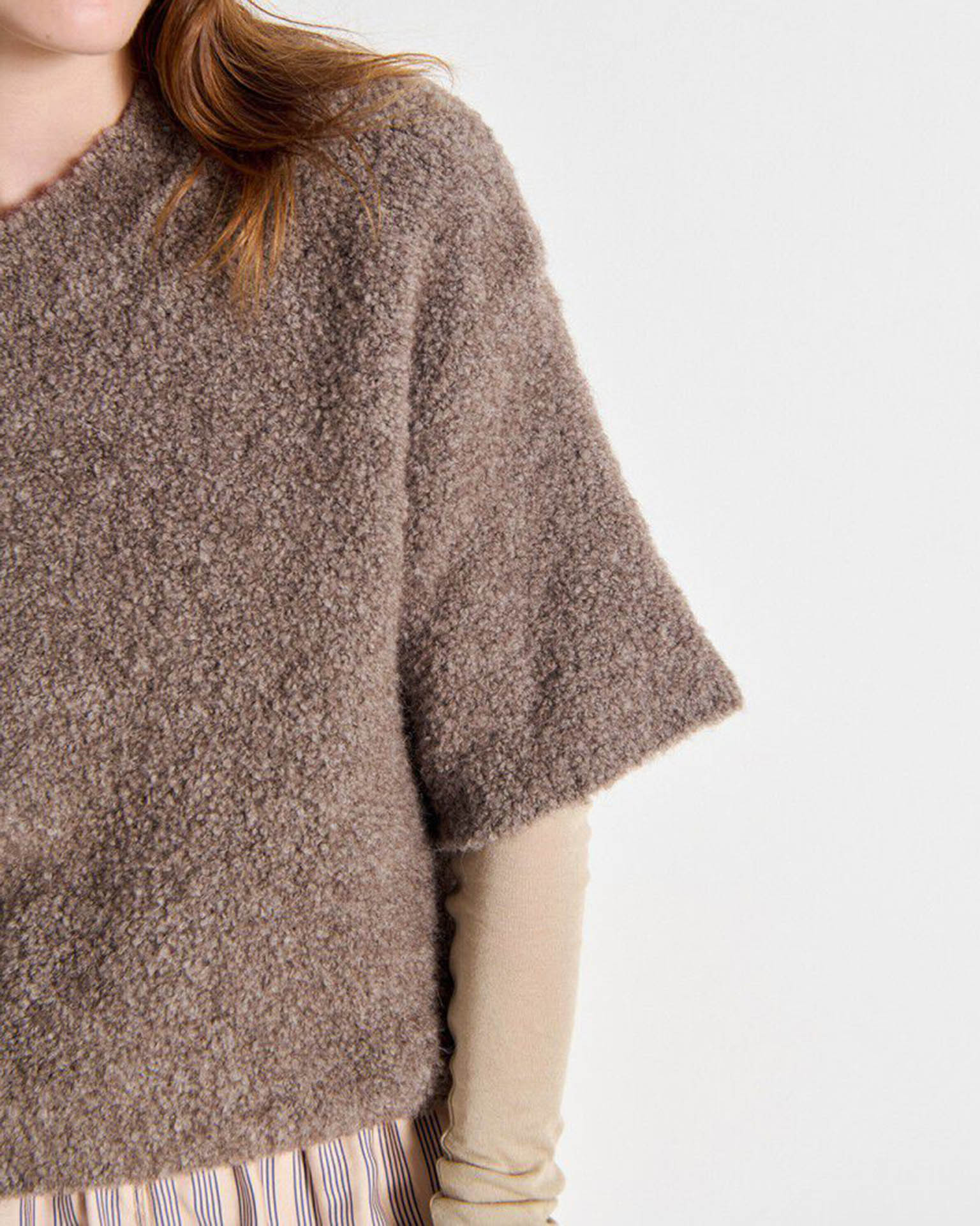 American Vintage Zolly Tee Sweater in Taupe
