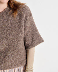 American Vintage Zolly Tee Sweater in Taupe