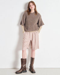 American Vintage Zolly Tee Sweater in Taupe