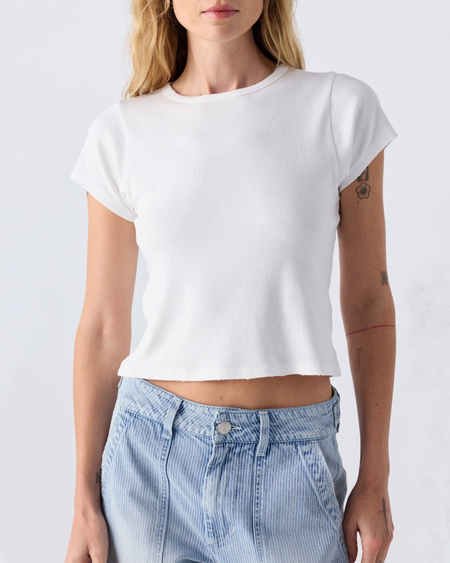 AMO Baby Tee in White