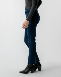 AMO Corduroy Chloe Crop in Neptune