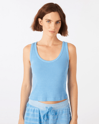 AMO Crop Rib Tank in Tranquil