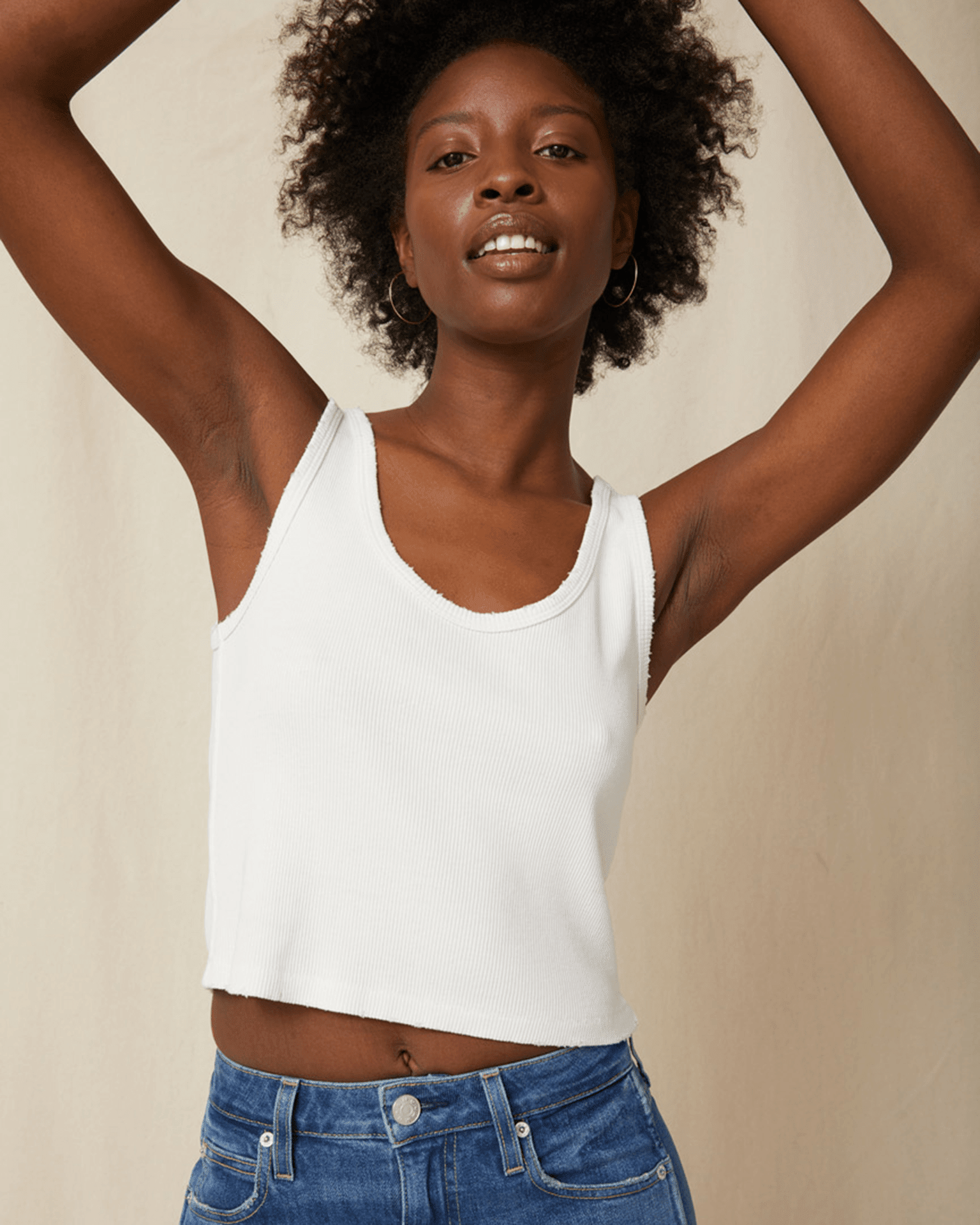 AMO Crop Rib Tank in White - Bliss Boutiques AMO Crop Rib Tank in White - Bliss Boutiques