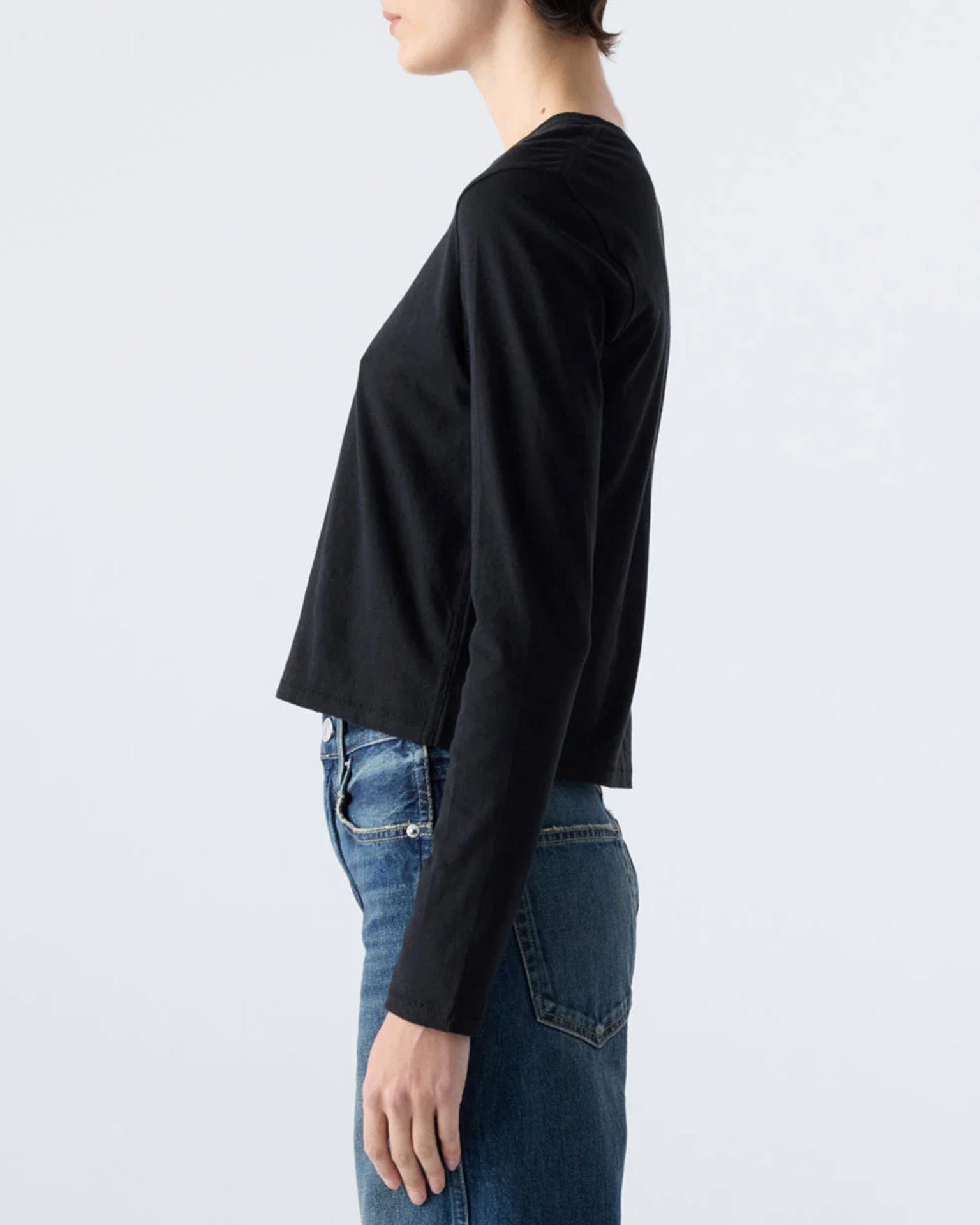AMO L/S Babe Tee - #27 in Black