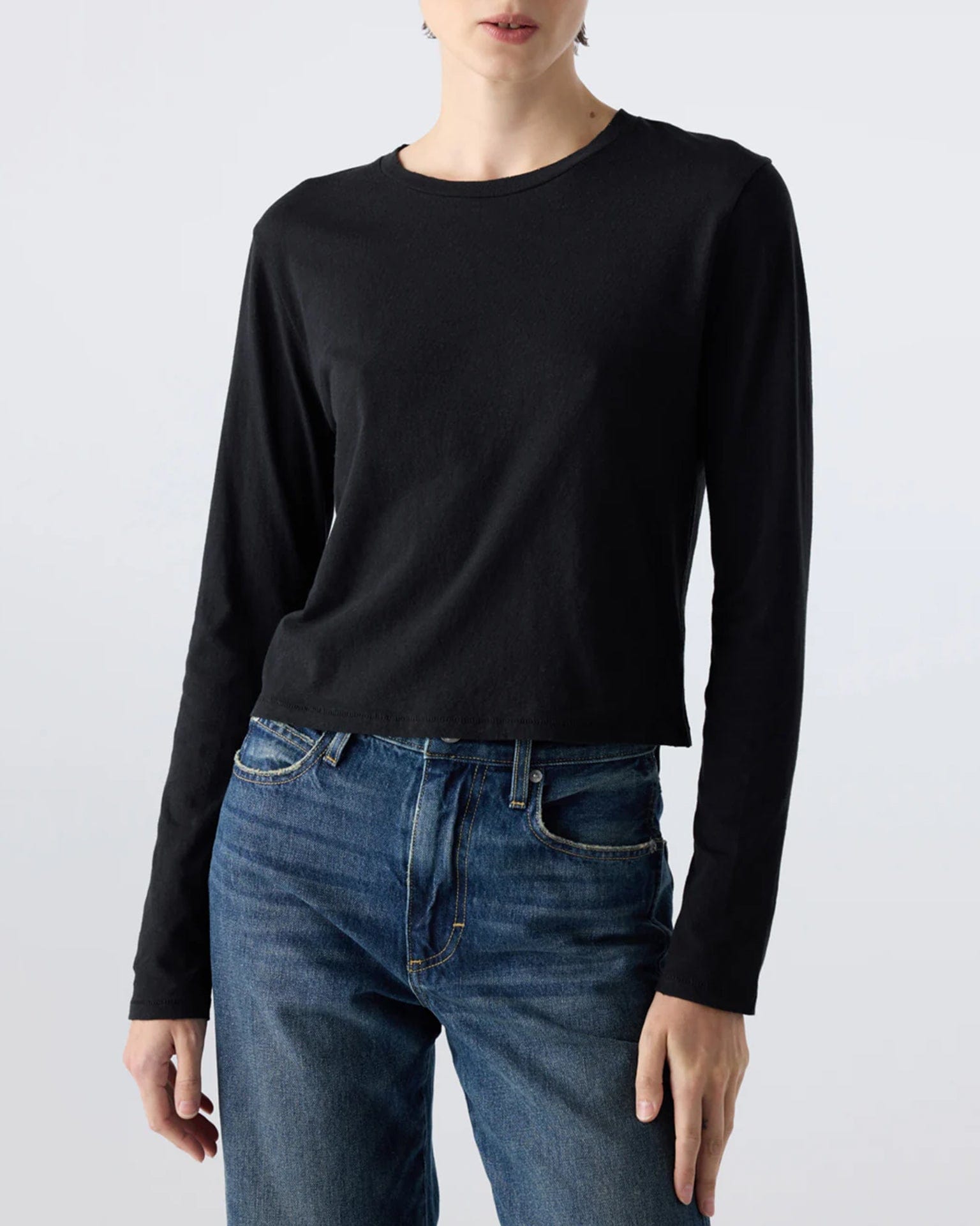 AMO L/S Babe Tee - #27 in Black