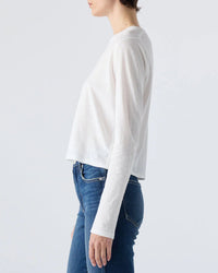 AMO L/S Babe Tee - #27 in White