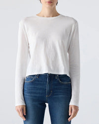 AMO L/S Babe Tee - #27 in White
