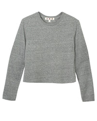 AMO L/S Babe Tee in Heather Grey