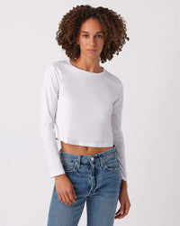 L/S Babe Tee in White - Bliss Boutiques