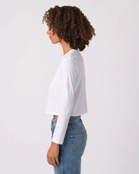 AMO L/S Babe Tee in White