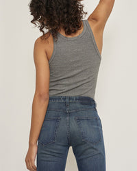 AMO Long Rib Tank in Heather Grey