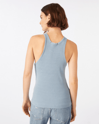 AMO Long Rib Tank in Indigo Stone Wash