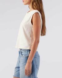 AMO Sleeveless Babe Tee in Natural