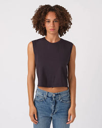 AMO Sleeveless Babe Tee in Vintage Black