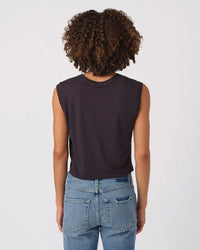 AMO Sleeveless Babe Tee in Vintage Black