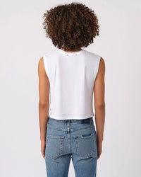 AMO Sleeveless Babe Tee in White
