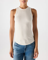 AMO Vera Tank in Bone 1 - Bliss Boutiques