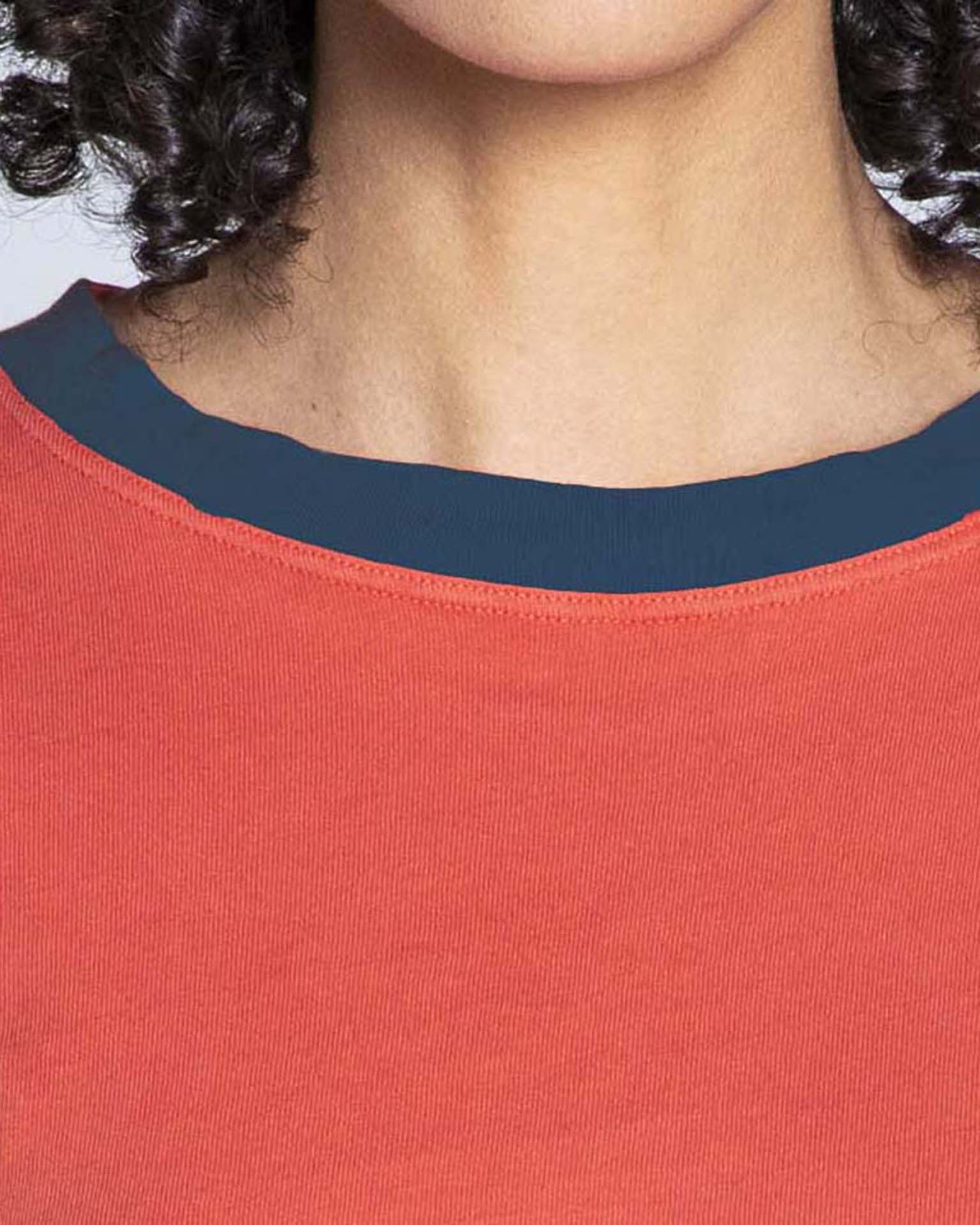 ASKK NY Classic Ringer Tee in Red/Navy