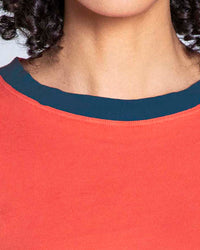 ASKK NY Classic Ringer Tee in Red/Navy