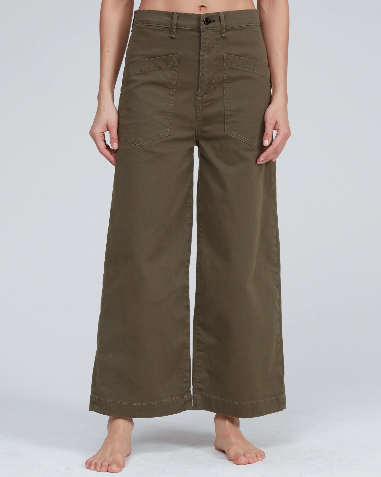 Virginia Pant in Safari Green