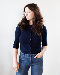 Autumn Cashmere Baby Cardigan in Navy