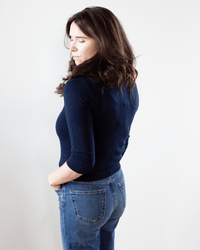 Autumn Cashmere Baby Cardigan in Navy