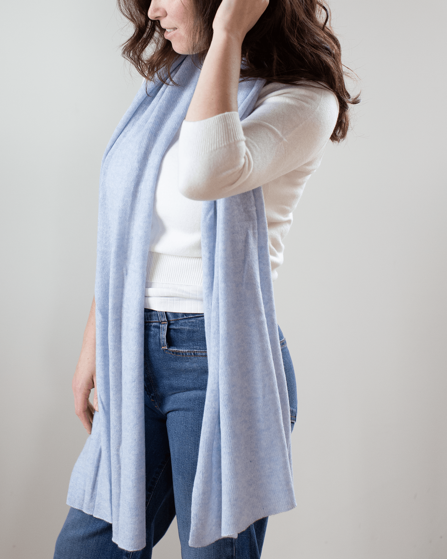 Autumn Cashmere Featherweight Wrap in Meadow