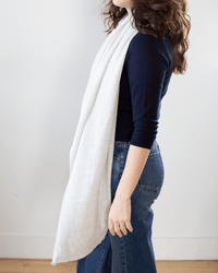 Autumn Cashmere Featherweight Wrap in Sleet