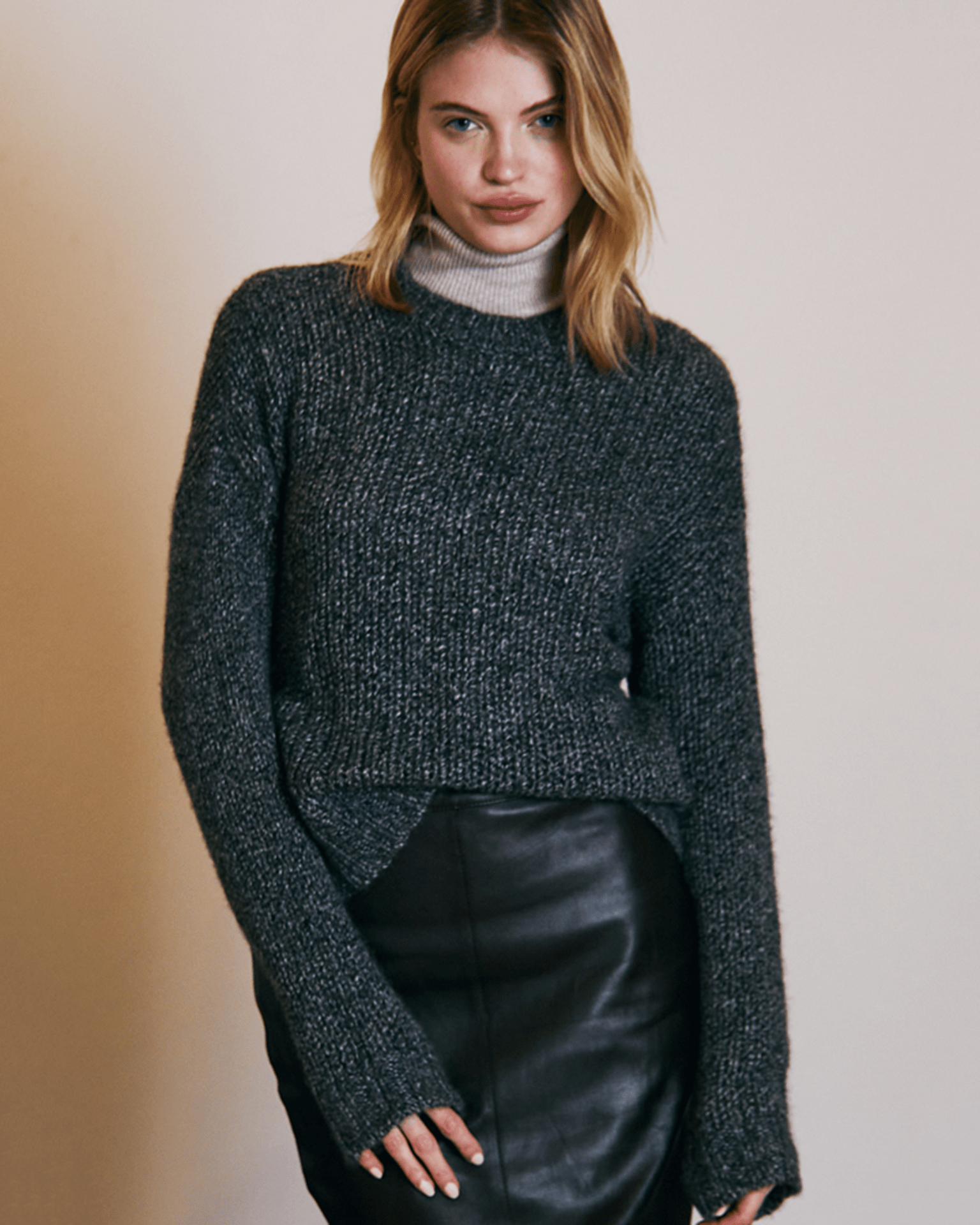 Open Gauge Crew in Graphite Graphite XS