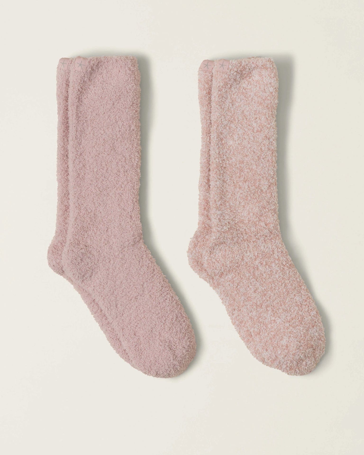 Barefoot Dreams CC 2 Pair Sock Set in Dusty Rose Multi