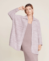 Barefoot Dreams CC Collared Poncho in HE Almond/Deep Taupe