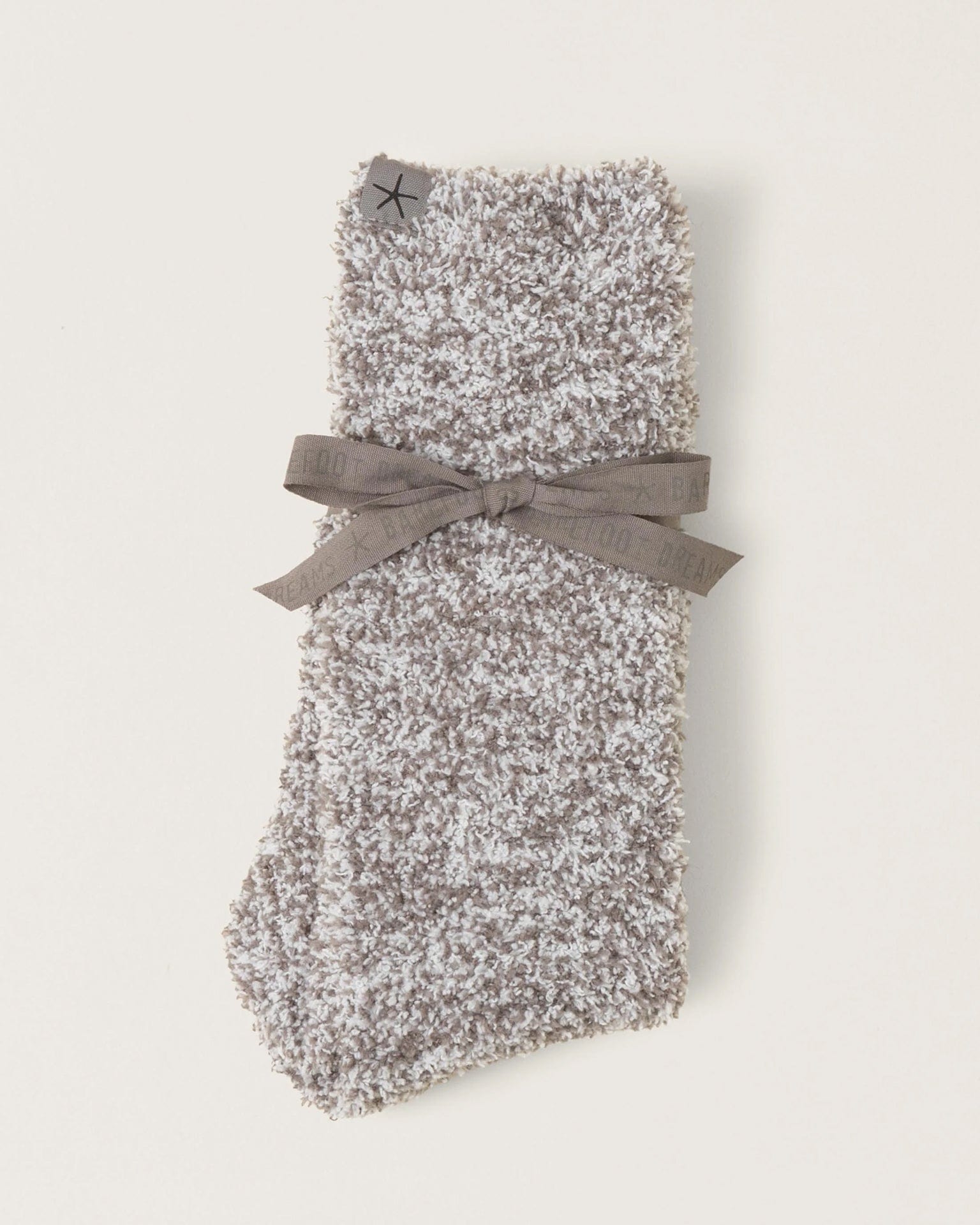 Barefoot Dreams CC Heathered Socks in Charcoal/White
