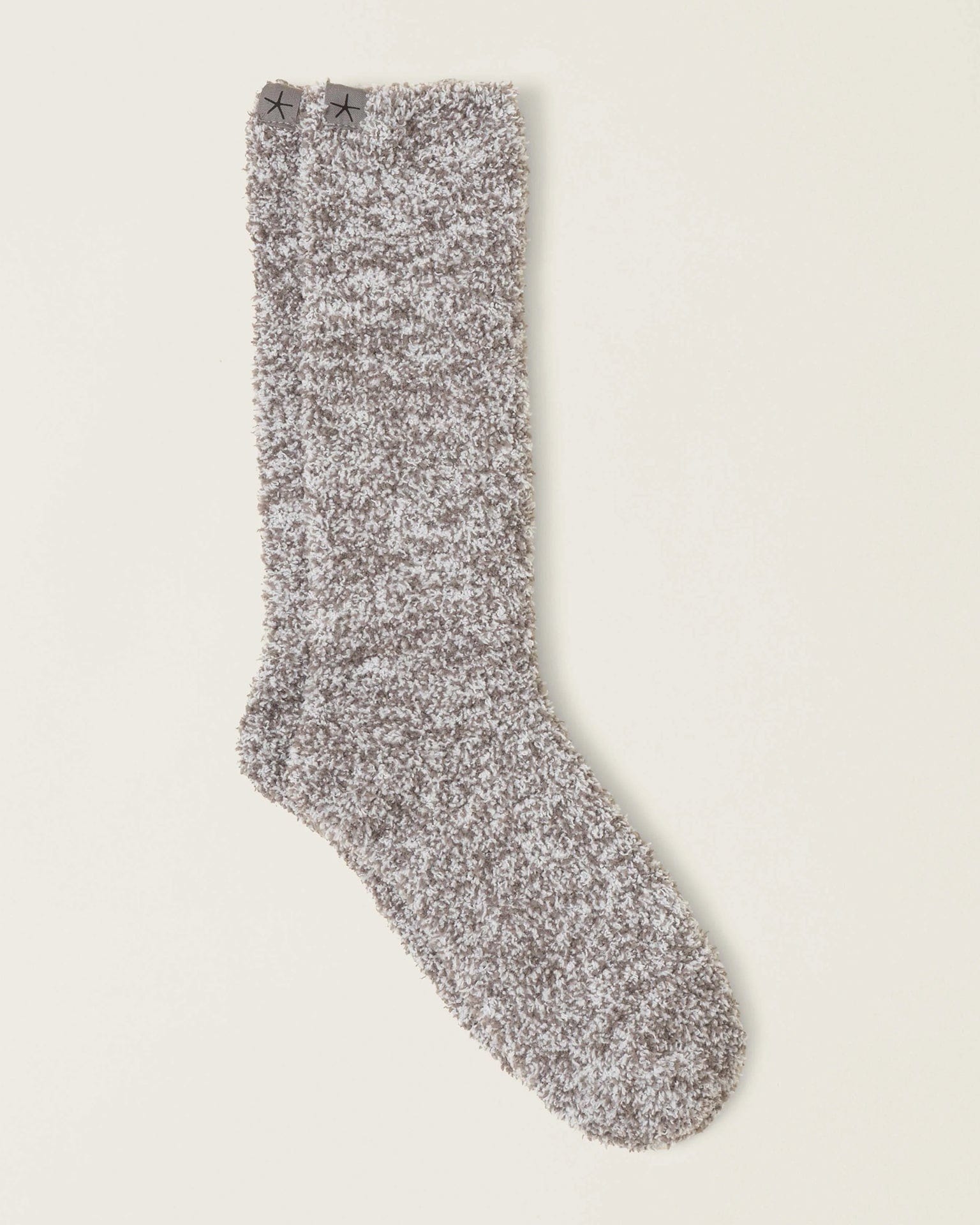 Barefoot Dreams CC Heathered Socks in Charcoal/White