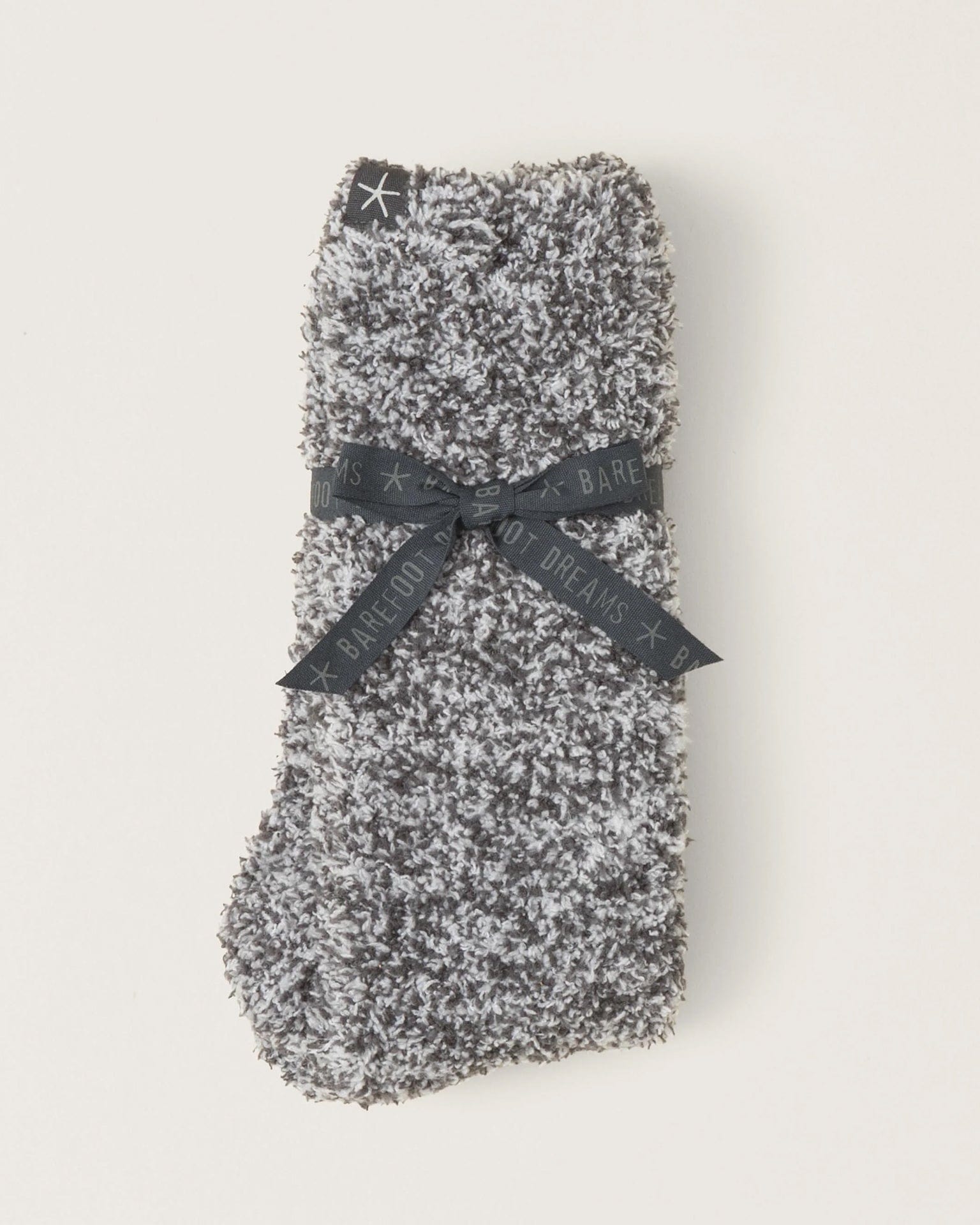 Barefoot Dreams CC Heathered Socks in Slate Blue/White