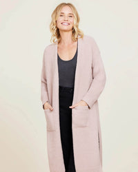 Barefoot Dreams CC Luxe High Slit Cardigan in Willow