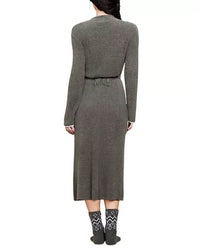Barefoot Dreams CCL Contrast Ribbed Robe in Olive Branch/Pearl