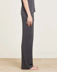 Barefoot Dreams CCUL Ribbed Lounge Pants in Carbon