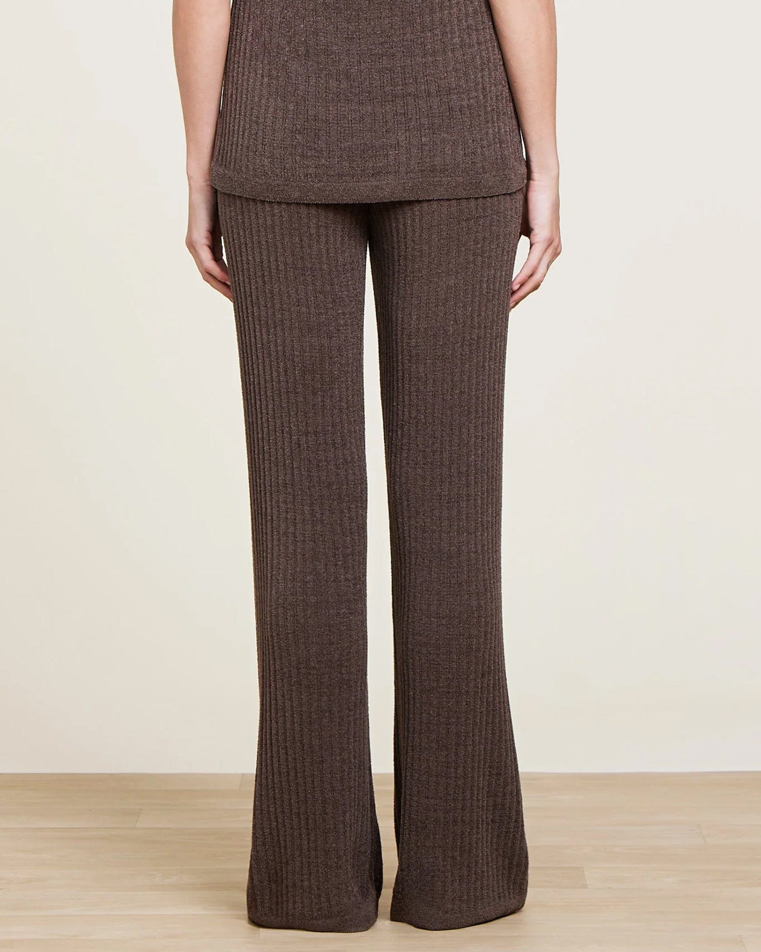 Barefoot Dreams CCUL Ribbed Lounge Pants in Java