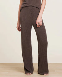 Barefoot Dreams CCUL Ribbed Lounge Pants in Java