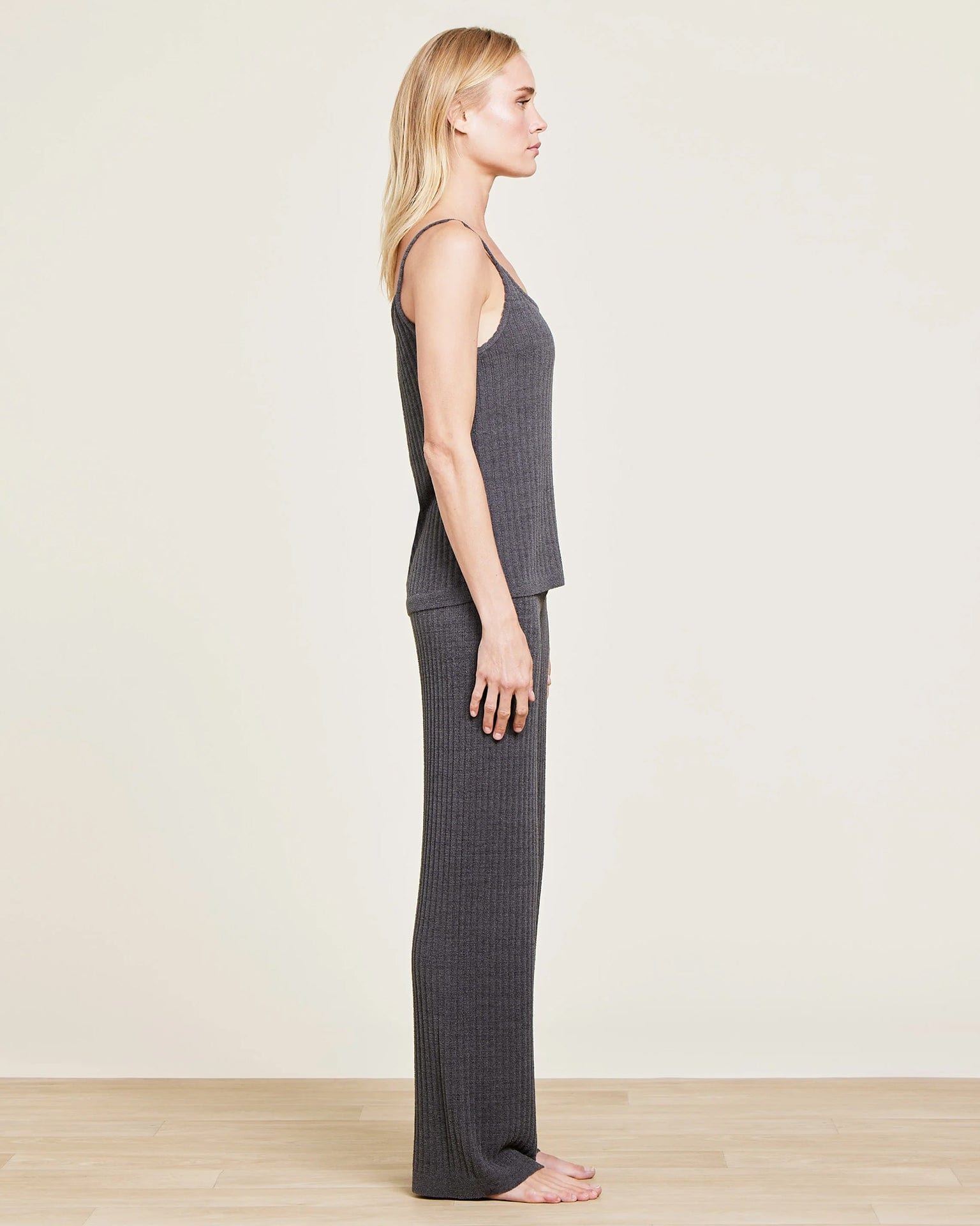 Barefoot Dreams CCUL Ribbed Tank in Carbon