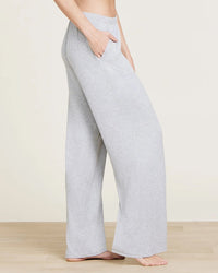 Barefoot Dreams MC Ultra Soft Rib Patch Pocket Pant in Heather Gray